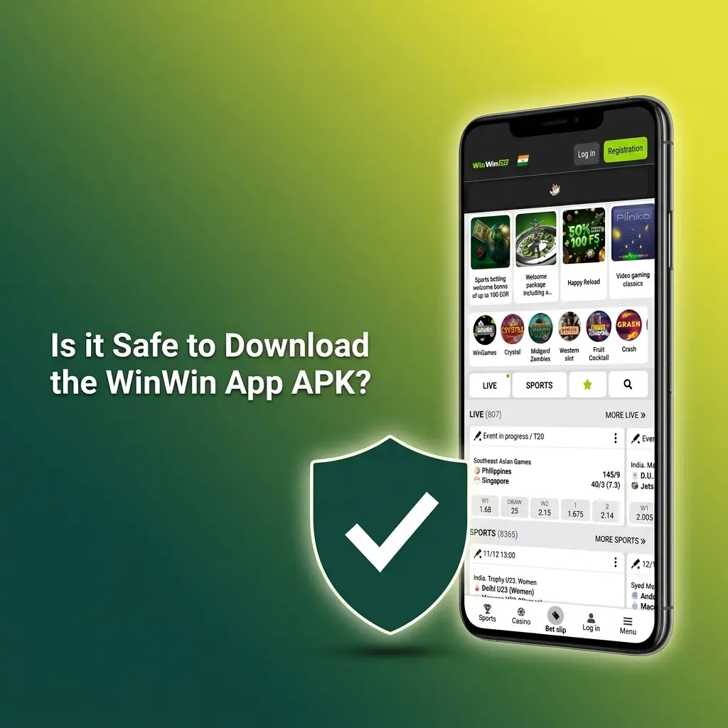 WinWin app APK secure download with SSL encryption, licensed gambling platform for safe online betting and casino play