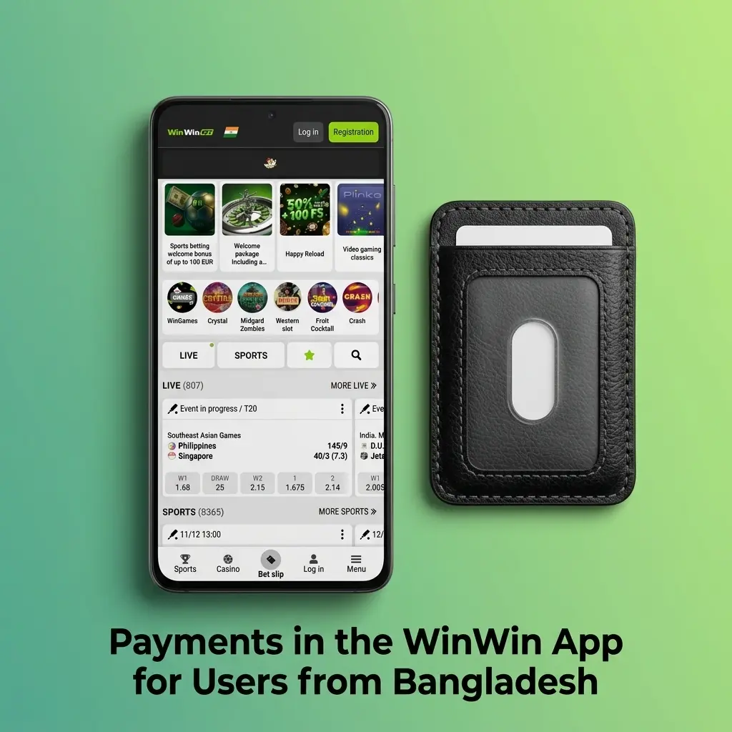 WinWin App payment methods for Bangladesh users including BKash, Nagad, crypto options with 200 BDT min deposit